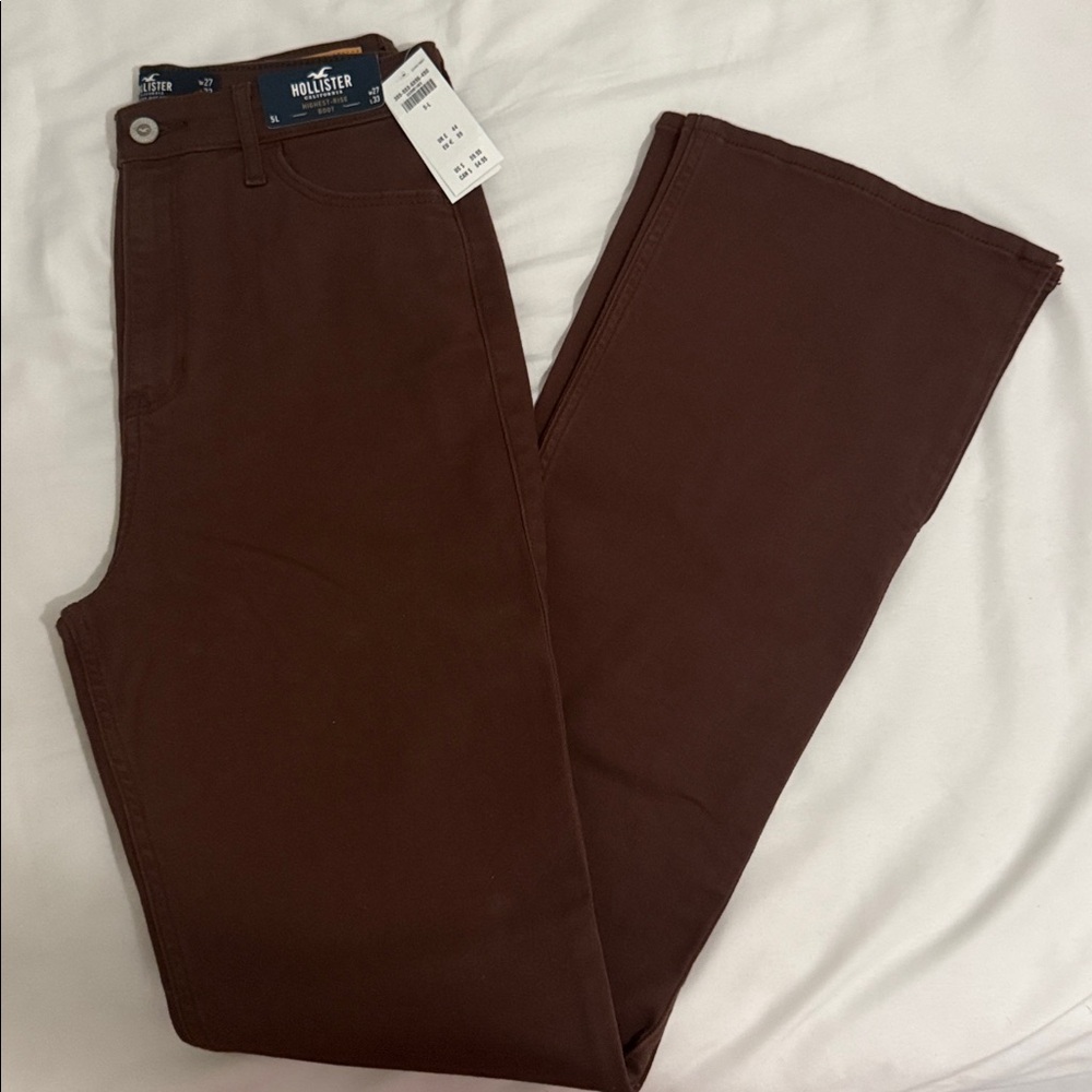 Hollister Dark Brown Highest Rise Boot